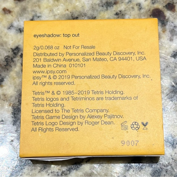 5/$25 New Tetris x Ipsy Top Out Eyeshadow Sparkle Blue Glitter Shimmer Travel - Picture 5 of 6